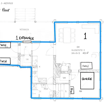Διαμέρισμα Inhan Kartano Ähtäri